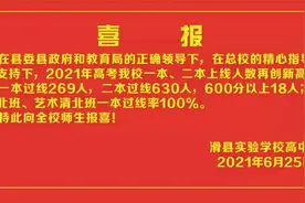 滑县六中 滑县实验学校高中部高考喜报对比，哪家更强图片