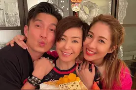 TVB小生陈山聪与陈敏之为伍咏薇庆生 3人感情深结拜成姐弟图片