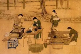 唐代茶具：金笼银匙青白盏，炉动碾绿香满室图片