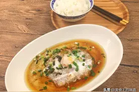 （肉饼子蒸蛋）一道上得了台面，尝得了味道的美味佳肴图片