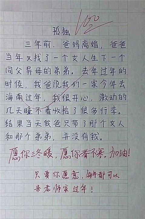 小学生满分作文火了，短短200字用了14个成语，老师自叹不如