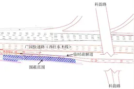 @广州市民，广园快速路科韵路立交西往北匝道将实施治水工程图片