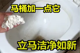 马桶里撒一把小苏打，立马洁净如新，一点不脏臭，赶紧在家试一试图片