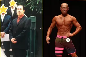 中年秃头胖大叔离婚后发奋健身，这效果比整形还强大啊图片