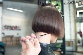 软发质怎样剪成时尚，唯美的波波，供美发参考