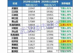 最高降近2000元/平！武汉这10个二手房板块跌惨了图片