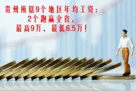 贵州所辖9个地区年均工资：2个跑赢全省，最高9万，最低6.5万图片