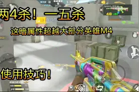 cf手游：欢乐谷的隐藏属性，这一点超越了绝大数英雄M4！视频封面
