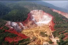昔日采石场的变身，满山即将披绿装……图片