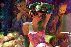 “硬汉”飞行员画美女人像，男女情爱缠绵，全在这些美女画里图片