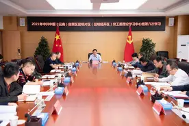 自贸区昆明片区（昆明经开区）党工委理论学习中心组开展第八次集中学习图片