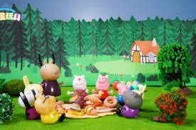 小猪佩奇之去山顶野餐图片