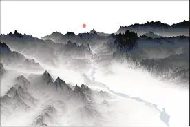 中国风来袭！如何用ArcGIS制作水墨风山水画？图片