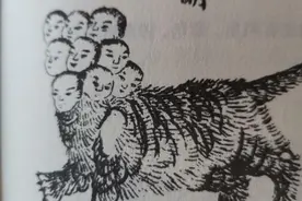 九个人头的老虎—开明兽图片