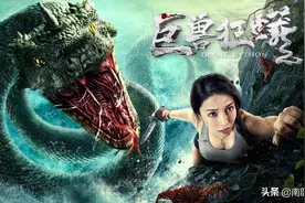 《巨兽狂蟒》上映，硬汉美女误闯禁地战蛇王，人心比巨兽更可怕图片