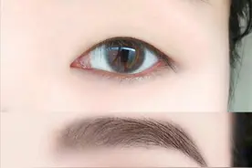 单眼皮放大双眼消肿眼妆，假双眼妆眼线教程，超实用图片