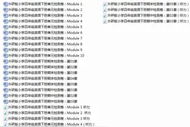 小学外研版英语4-6年级下册单元检测卷+期中期末卷（电子版）图片