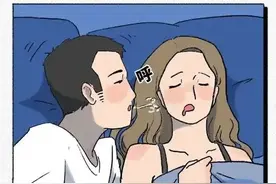 漫画:女友睡着后，男人的那些秘密小动作，哈哈图片