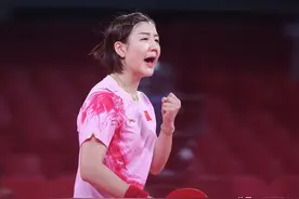 东京奥运，乒乓球半决赛，陈梦孙颖莎会师决赛，伊藤美城0：4败北图片