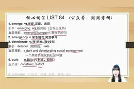 考研英语核心词汇List 84（英一英二通用）图片