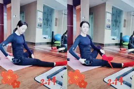 央视主持人李思思出现在镜头前，袜子上有个大洞，腿又细又长图片