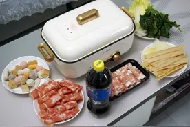 4L大容量，焖炒蒸煮样样在行，臻米多功能电火锅上手图片