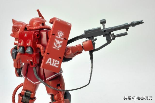 模玩测评：转11区测评系列 HG GTO 夏亚专用扎古II 红色彗星Ver.