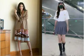 夏天的少女感，都是百褶裙给的，关晓彤Angelababy穿上秒变女爱豆图片