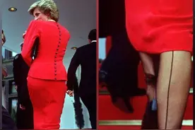 戴安娜王妃真是细节控，丝袜上缝制蝴蝶结，瞬间变得甜美起来了图片