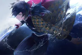 鬼灭之刃：战斗版唯美九柱，师兄似水流年，风柱豪放秀腹肌图片