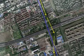 上海地铁5号线奇特的扭麻花段：就在北桥站与剑川路站之间图片