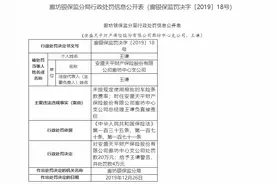 安盛天平财险廊坊中支未按规定使用报批的车险条款费率被罚20万图片
