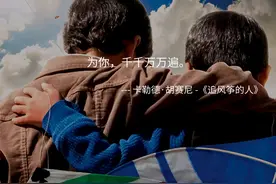 《追风筝的人》：我们是否真的珍惜过我们所拥有的一切图片