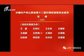 中共山西省第十二届纪律检查委员会委员名单图片