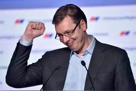 塞尔维亚总统武契奇领导的进步党赢得大选图片