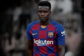 傅欢懵了！巴萨外租小将高速回追救球撞门柱，重伤赛季报销图片