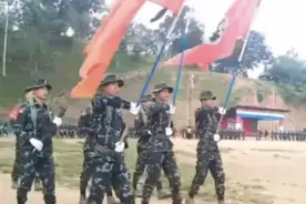 缅甸军方与武装爆发激烈战事，军方行军部队遭“拉雷”袭击图片