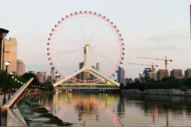 沿海河骑行：欣赏那桥的美丽和风光的旖旎图片