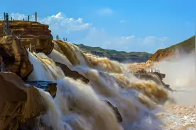 听黄河涛声 | 国画大师徐惠君笔下的黄河壶口瀑布图片