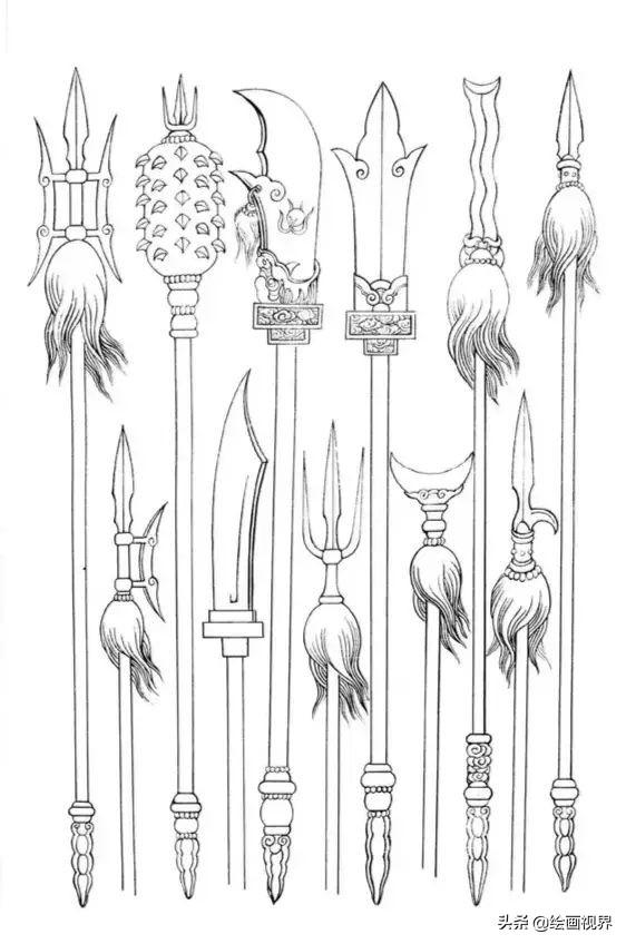 武将白描画法：从造型到线条，图解示范教你画，收藏起来临摹学习