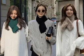 换季不知道怎么穿？快看韩系的9套毛衣搭配，洋气又保暖，好美图片