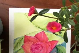 手绘带水珠的荷花，四步就能学会图片