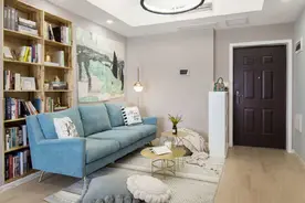 48平米小户型，虽面积不大，但朴实温暖，一进门就很亲切，好羡慕图片