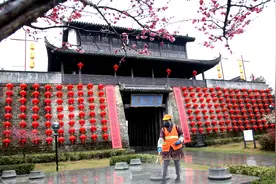 安徽歙县：环卫工人护"空城"图片