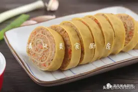 省事又好吃的豆皮肉卷，一口气轻松干掉一盘，还不必担心长胖图片