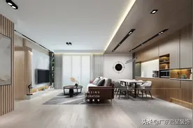 97㎡简约风的家，高级和实用一个也不能少！|#翠逸家园#图片