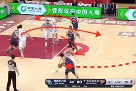 杜锋精妙战术助赵睿滑翔劈扣2米07中锋，央视送四个字称赞图片