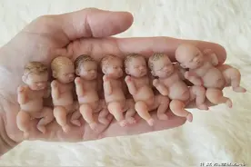 一只手抱起九个娃是什么体验？被这些人类幼崽萌化了图片