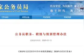 @公务员们，关于你的“职务、职级与级别”都在这里图片