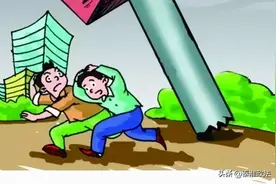 广告桁架突遇大风倾倒致人死亡，谁之责？图片